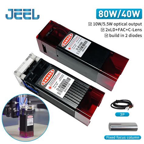 40W Laser Module CNC Laser Head 450nm TTL Module Set for Laser .